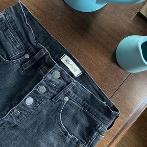 MODERN Madewell button fly black jeans